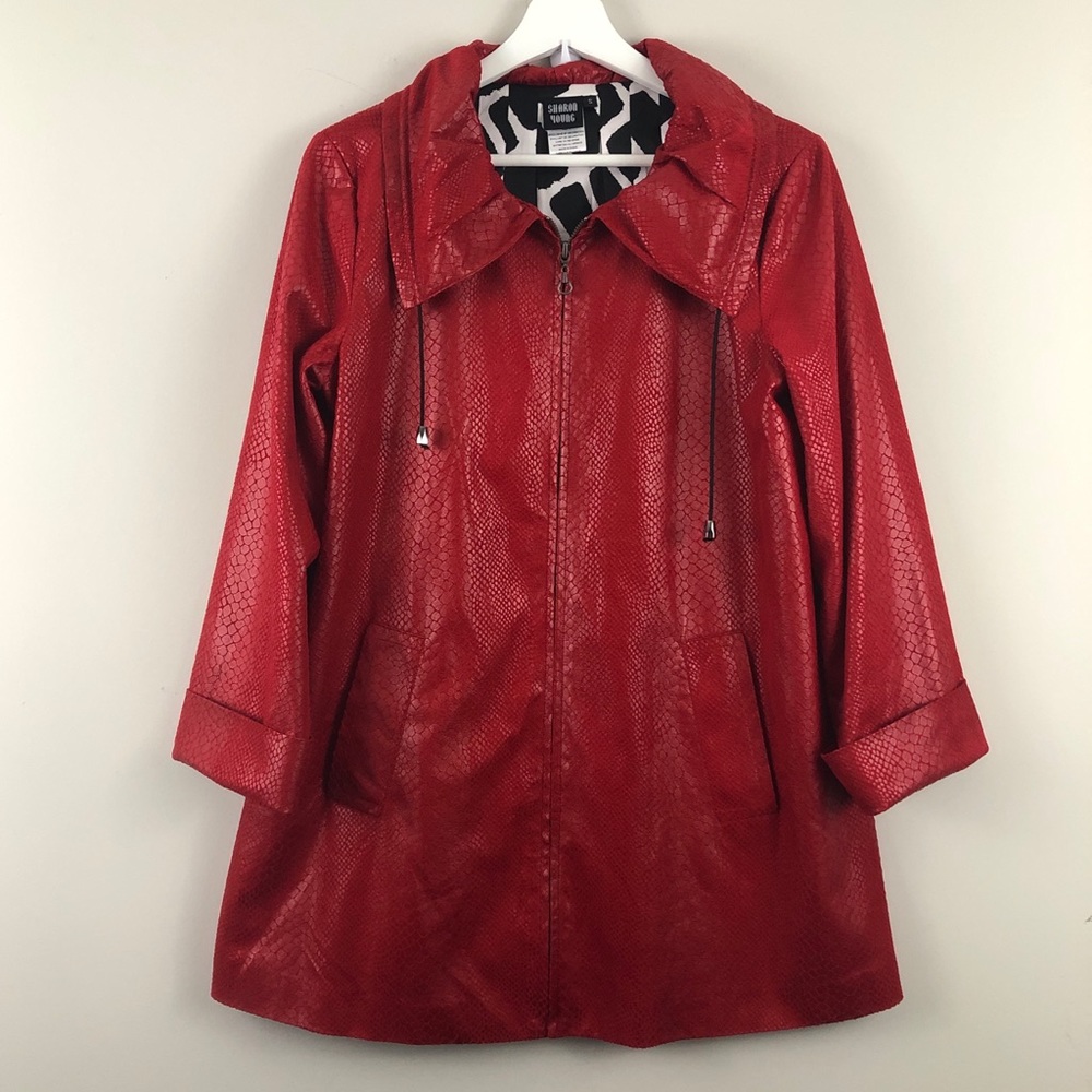 Sharon Young Snake Embossed Full Zip Jacket